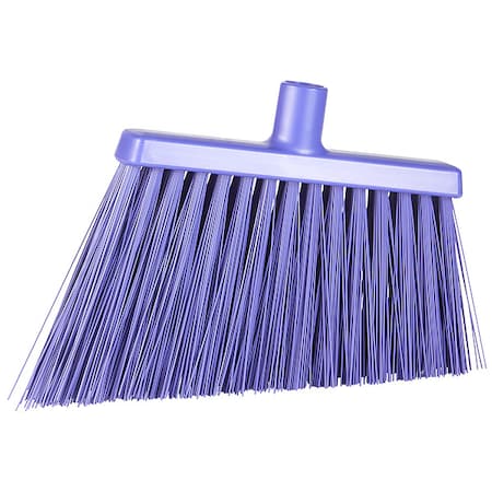 REMCO 11 3/8 in Sweep Face Angle Broom, Stiff, Synthetic, Purple