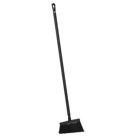 REMCO 11 3/8 in Sweep Face Angle Broom, Soft, Black