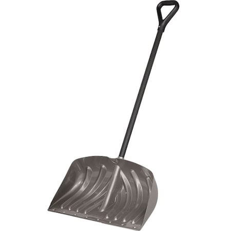 N/A Snow Shovel, 24 in W x Steel Blade, 37 in L Steel Handle
