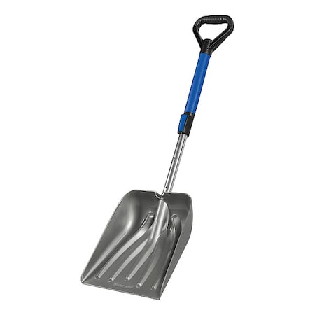 N/A Snow Shovel, 11 1/2 in W x Plastic Blade, 17 in L Steel Handle
