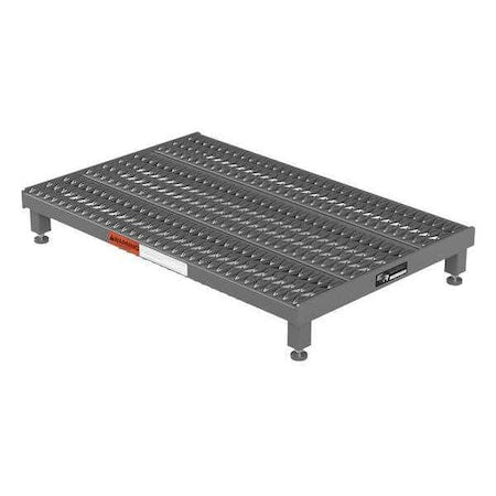 N/A Single Step Platform, 5 in to 8 in H, 24 in W, 36 in D, Steel, 500 lb Load Capacity