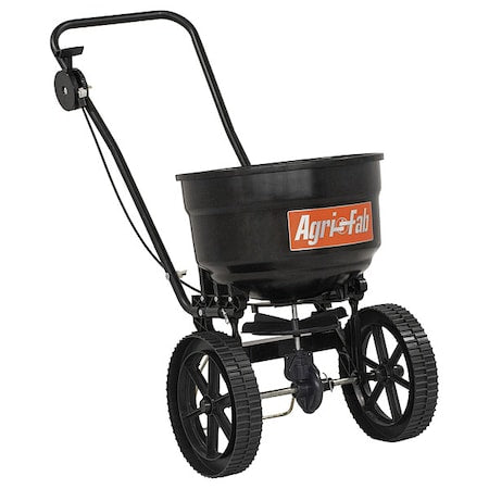 AGRI-FAB 50 lbs Cap Broadcast Push Spreader For Fertilizer, Grass Seed & Ice Melt, 8 ft Spread, U-Bar Handle