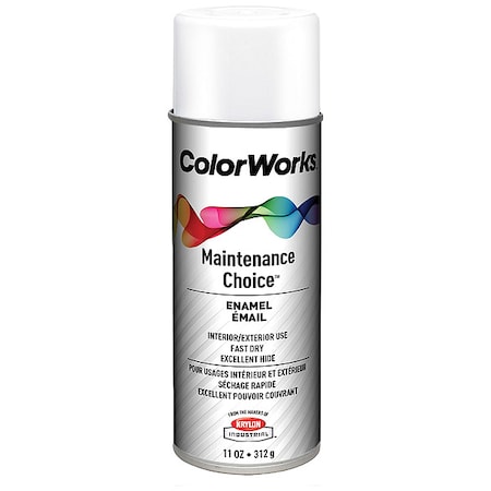 KRYLON INDUSTRIAL Spray Paint, White, Gloss