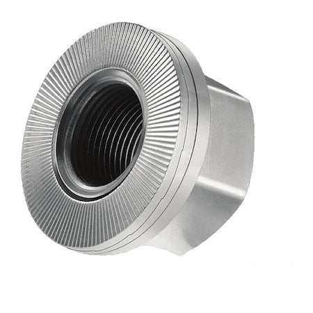 HEICO-LOCK 2-Piece Wedge Lock Nut, M18-2.5, Steel, Class 10, Zinc-Coated, 15 71/100 mm Ht, 20 PK