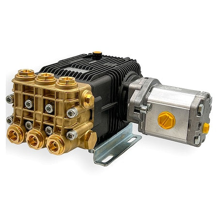 A.R. NORTH AMERICA Pressure Plunger Pump, Hydraulic, FNPT, Horizontal Hydraulic Drive
