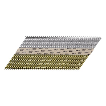 SENCO Framing Nail, 3 1/4 in L, Not Applicable, Plain, Pro Head Head, 30 Degrees, 2500 PK