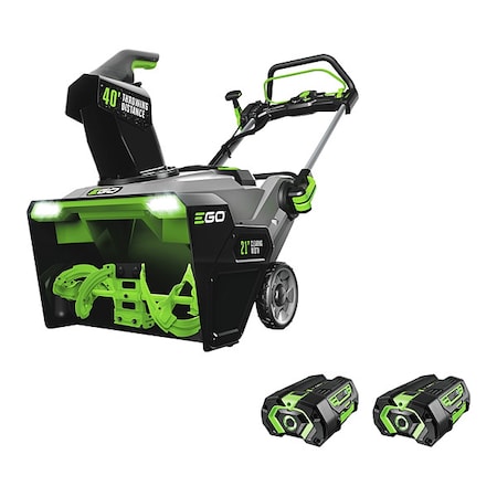 EGO Cordless Walk-Behind Snow Blower Kit, 21 in Clearing Path, 7 in Auger Diameter