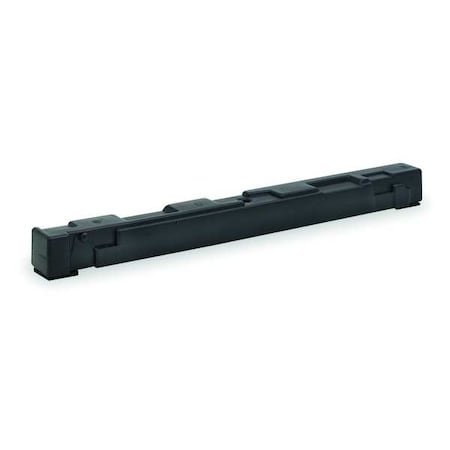 CORTINA SAFETY PRODUCTS Barricade Weight, Polypropylene, 2 in Height, 12 in Length, 4 lb, Black