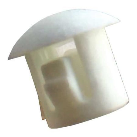 N/A Hole Plug, White, Nylon, 0.66 in Dia, PK25