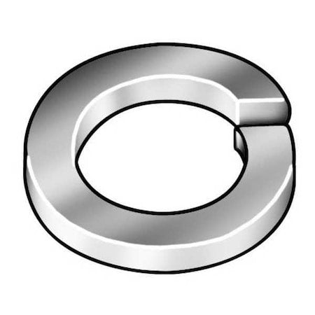N/A Split Lock Washer, For Screw Size 1-1/8 in Steel, Plain Finish, 10 PK