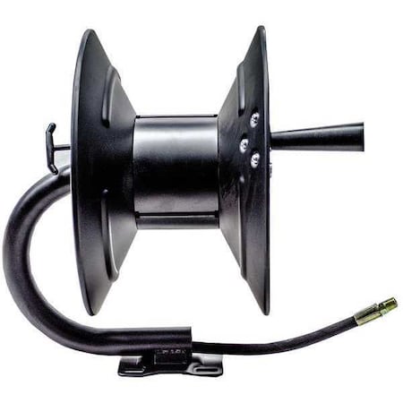 N/A Hand Crank Hose Reel, 100 ft, 3/8" ID, Blck