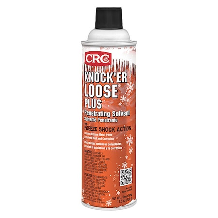 CRC Penetrating Lubricant, 20 oz, Aerosol Spray Can, Mineral Oil Base, 300 Degrees F Max Op Temp, H2-No Food Contact, Amber