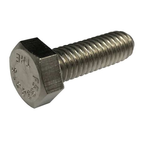 N/A #8-32 x 1-1/2 in Hex Hex Machine Screw, Plain 18-8 Stainless Steel, 50 PK
