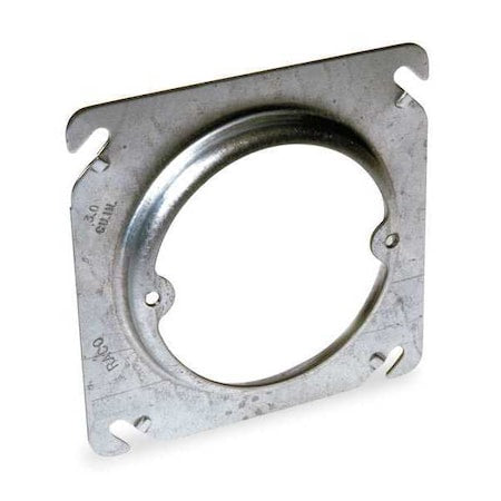 RACO Fixture Cover, 1 Gang, Galvanized Zinc, Square Box Type