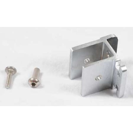 ASI GLOBAL PARTITIONS 1-1/2" x 2" Inswing Door Stop and Keeper, Aluminum Alloy