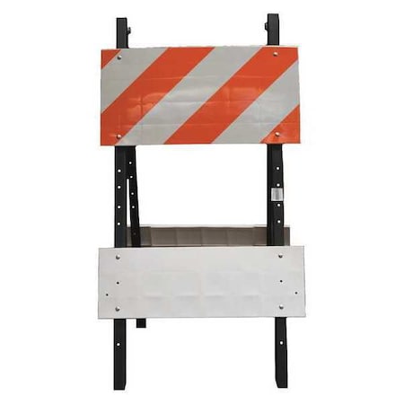 N/A Type 1 Barricade, EGR Sheeting, Not Retroreflective, 41 in Height, 41 in Length, 15 lb