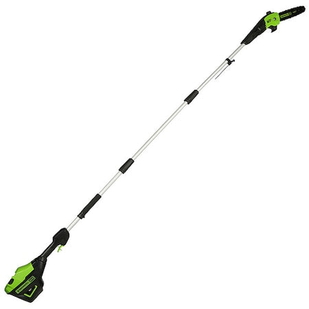 GREENWORKS Cordless Pole Saw, Bar Length 10", 2.0 Ah