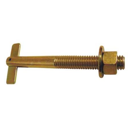 N/A DFS T-Anchor Screw Anchor, 3-1/4"L, Carbon Steel, 4 PK
