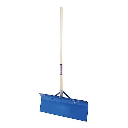 N/A Snow Shovel, 30 in W x Steel Blade, 48 in L Wood Handle