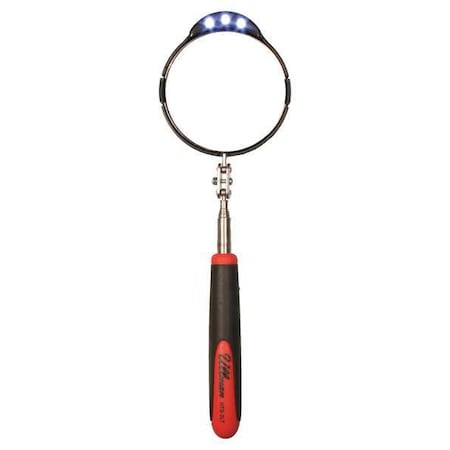 ULLMAN DEVICES Inspection Mirror, 3-3/8 x6-1/2 to 29-1/2