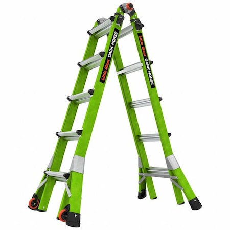 LITTLE GIANT LADDERS Multipurpose Ladder, 90 Degrees Ladder, Extension Ladder, Stepladder Configuration