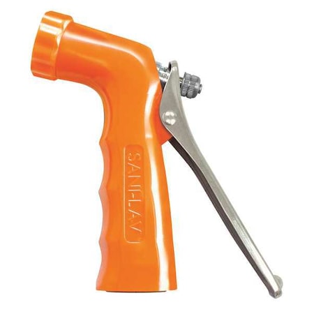 SANI-LAV Pistol Grip Spray Nozzle, 3/4" Female, 100 psi, 6.5 gpm, Safety Orange