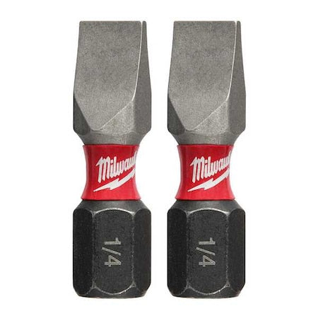 MILWAUKEE TOOL Shockwave Impact Slotted 1/4" Insert Bits (2PK)