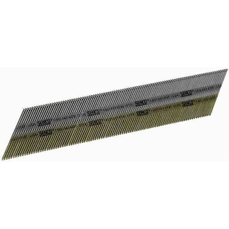SENCO Collated Finishing Nail, 2-1/2 in L, 15 ga, Bright, Brad Head, 34 Degrees, 3000 PK