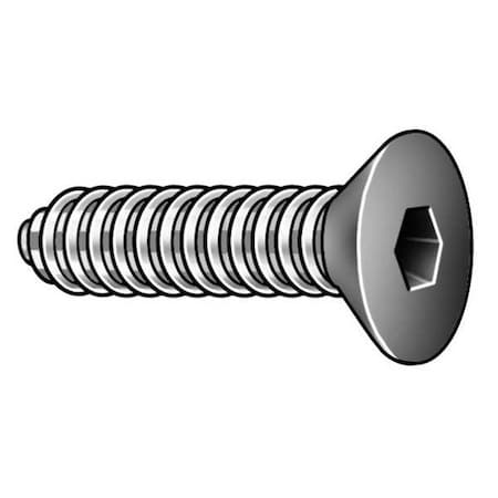KERR LAKESIDE 1/4"-28 Socket Head Cap Screw, Flat, Black Oxide Alloy Steel, 1 in Length, 100 PK