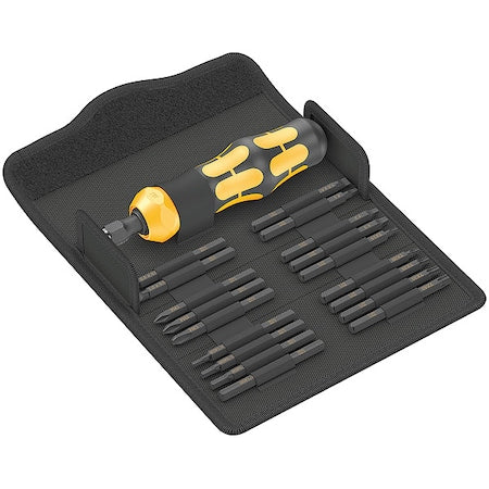 WERA Multi-Bit Screwdriver, 195 mm, Plastic