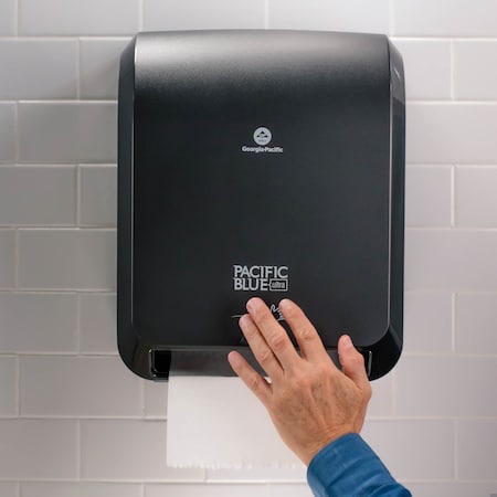 GEORGIA-PACIFIC Paper Towel Dispenser, Hardwound, 7 7/8 in Paper Towel Wd, 1 1/2 in, Plastic, Black