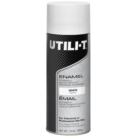 RUST-OLEUM General Purpose Enamel Spray Paint, White, Gloss, Solvent, 10 oz