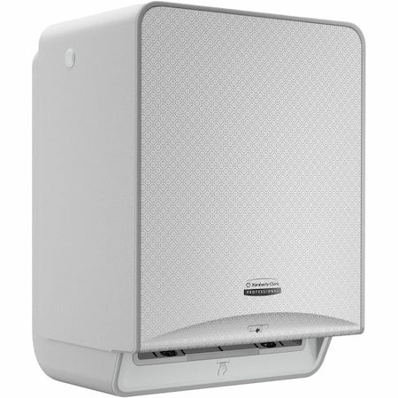 KIMBERLY-CLARK PROFESSIONAL Paper Towel Dispenser, ICON, Hardwound, 8 in Paper Towel Wd, 1 3/4 in Core Dia, Plastic, Silver
