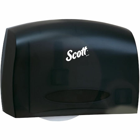 SCOTT Essential Coreless Jumbo Roll Toilet Paper Dispenser (09602), Black, 14.25" x 9.75" x 6.00" (Qty 1)