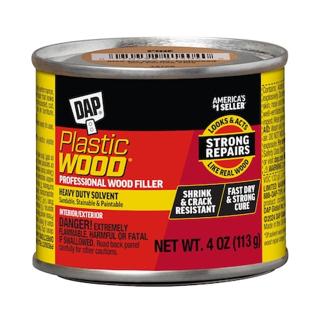 DAP Solvent Wood Filler, Can, Pine, Plastic Wood
