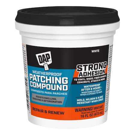 DAP Advanced Exterior Filler, Pail, White, Platinum Patch