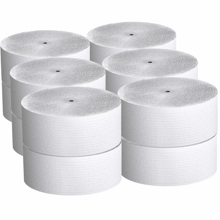 Scott Coreless High-Capacity Jumbo Roll Toilet Paper, 1-Ply, White, 2,300'/Roll, 12PK