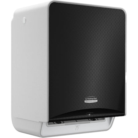 KIMBERLY-CLARK PROFESSIONAL Paper Towel Dispenser, Hardwound, 8 in Paper Towel Width, 1 3/4 in Core Dia, Plastic, Black