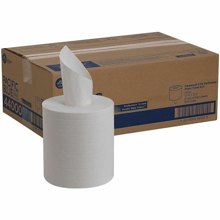 GEORGIA-PACIFIC Pacific Blue Select Center Pull Paper Towels, 2 Ply, 520 Sheets, 520 ft, White, 6 PK