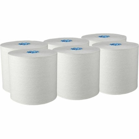 KLEENEX Hard Roll Paper Towels for Blue Core Dispensers, White, (700'/Roll, 4,200'/Case), 6PK