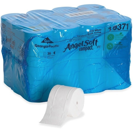 GEORGIA-PACIFIC Angel Soft Professional SeriesCompact, Coreless, 2 Ply, 750 Sheets, White, 36 PK