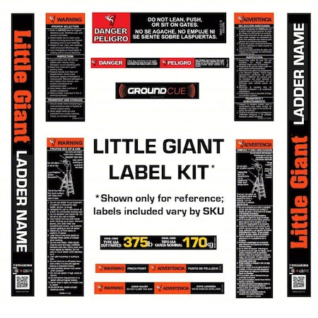 LITTLE GIANT LADDERS Ladder Label Kit