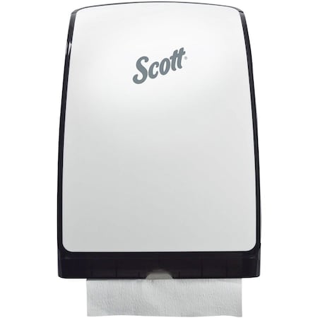 SCOTT Slimfold Towel Dispenser, White, 9.83" x 13.67" x 2.88" (Qty 1)