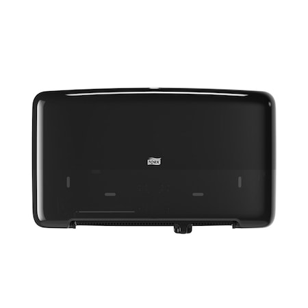 TORK Toilet Paper Dispenser, Plastic, Black