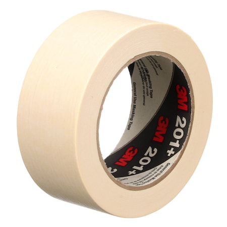 3M Masking Tape, 48 mm W x 55 m L, 4.4 mil Thick, Tan, Rubber Adhesive