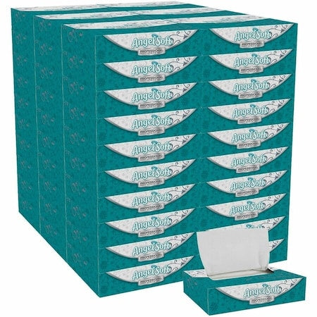 GEORGIA-PACIFIC Facial Tissue. Angel Soft Professional Series, 2 Ply, 5 1/2 in x 7 1/4 in, 50 Sheets/Box, 60PK